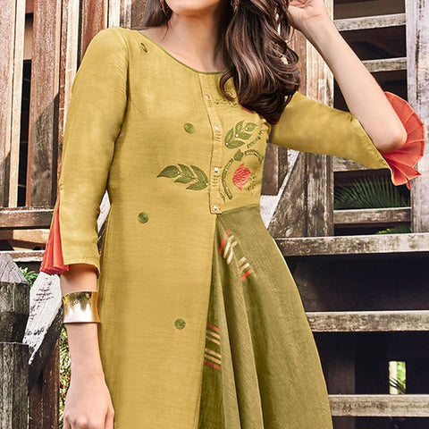 Buy Latest Georgette Kurti Design With Dupatta For Girls